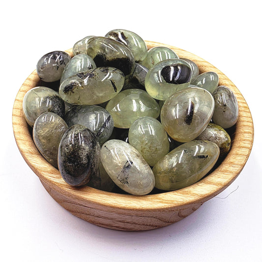 Little Prehnite Tumble Stone – Peace, Intuition & Emotional Healing Crystal
