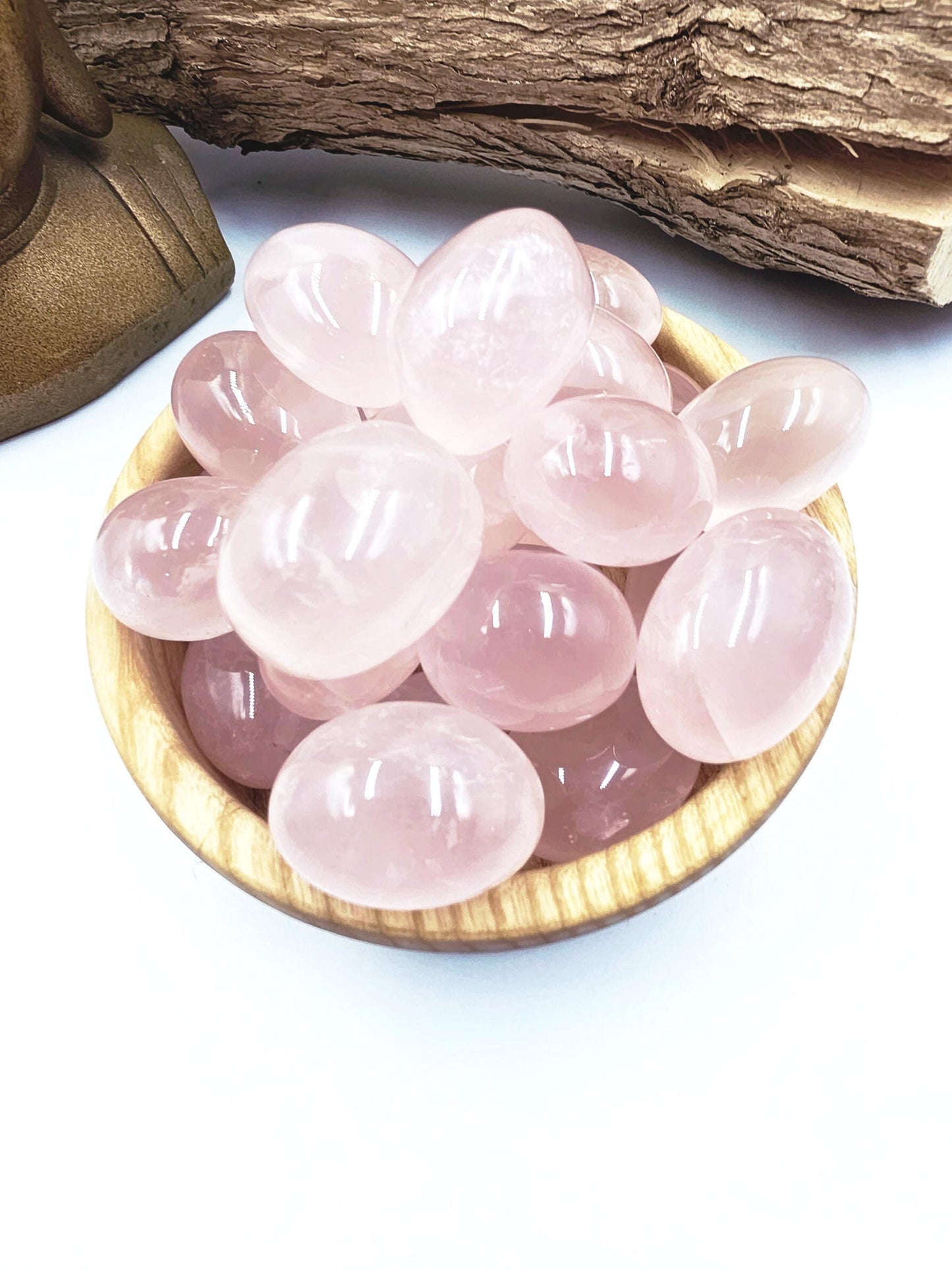 Rose Quartz Tumble Stone – Love, Self-Care & Emotional Healing Crystal