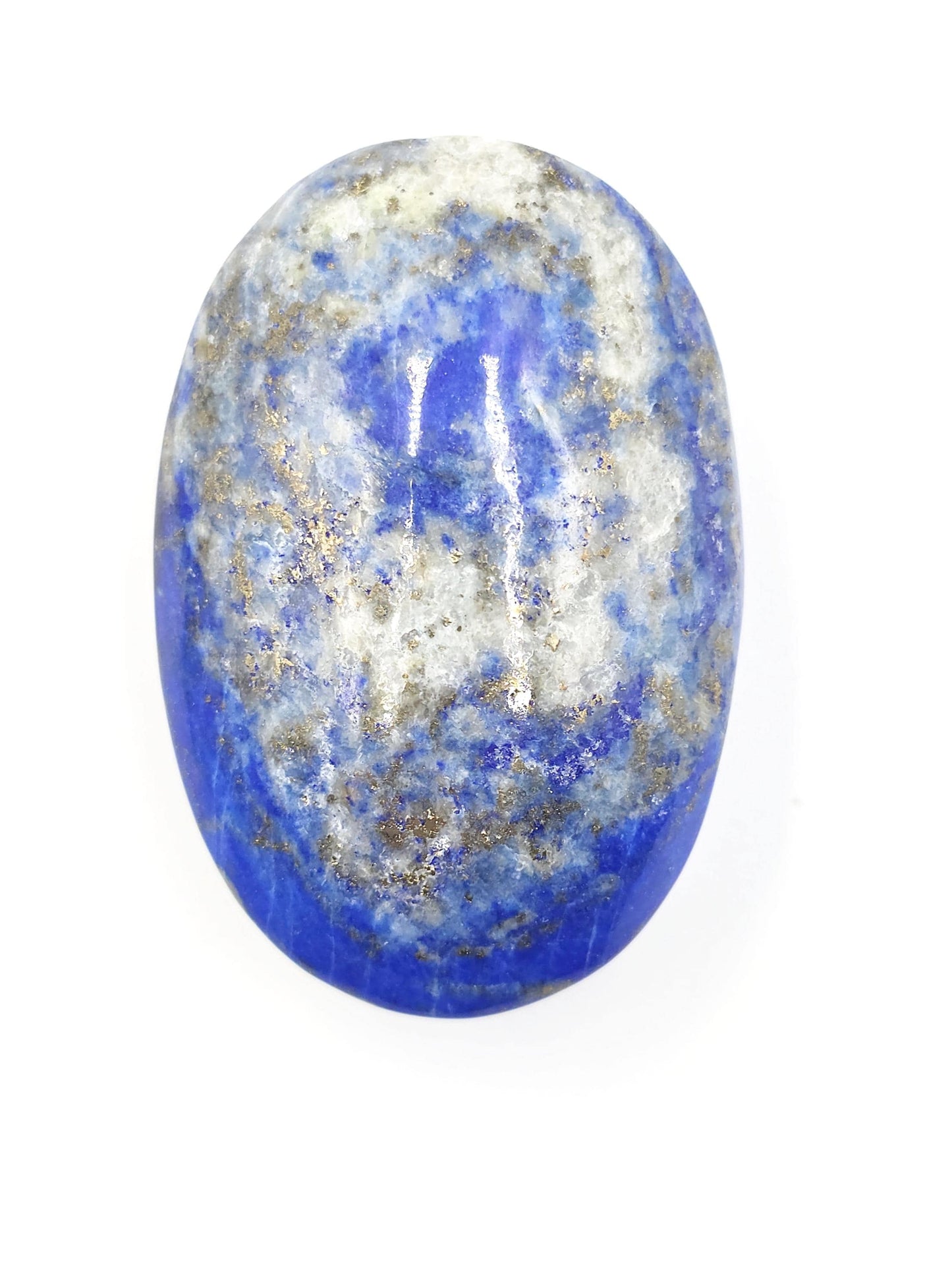 Lapis Lazuli Palm Stone - Wisdom & Truth Third Eye Chakra Crystal, 85g