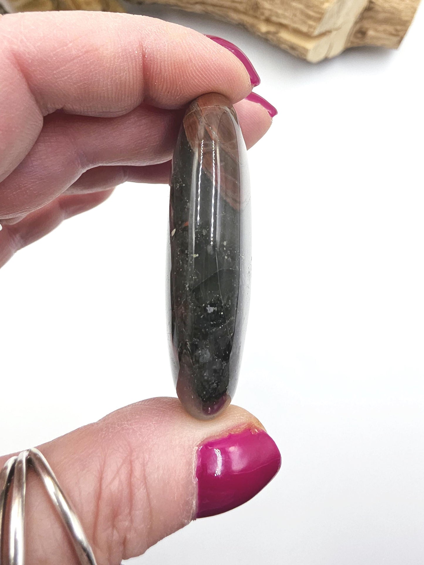African Bloodstone Palm Stone – Courage, Strength & Vitality Healing Crystal, 60g