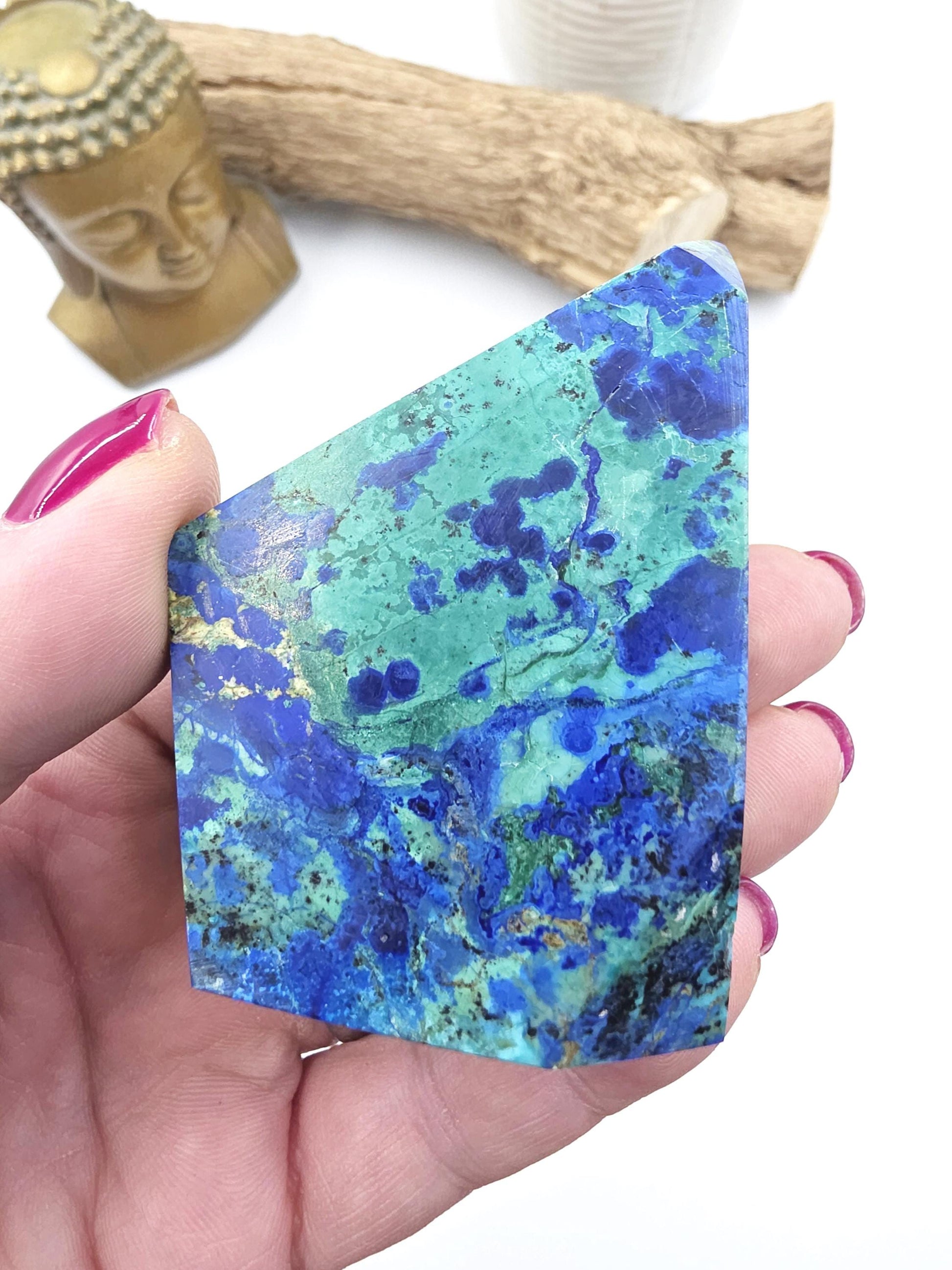 Azurite Freeform - Intuition & Spiritual Insight Third Eye Chakra Healing Crystal, 165g