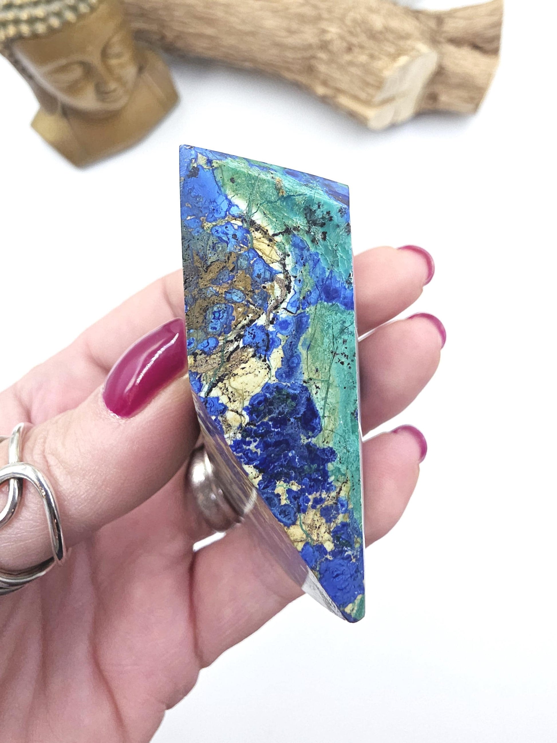 Azurite Freeform - Intuition & Spiritual Insight Third Eye Chakra Healing Crystal, 165g