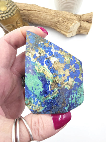 Azurite Freeform - Intuition & Spiritual Insight Third Eye Chakra Healing Crystal, 165g