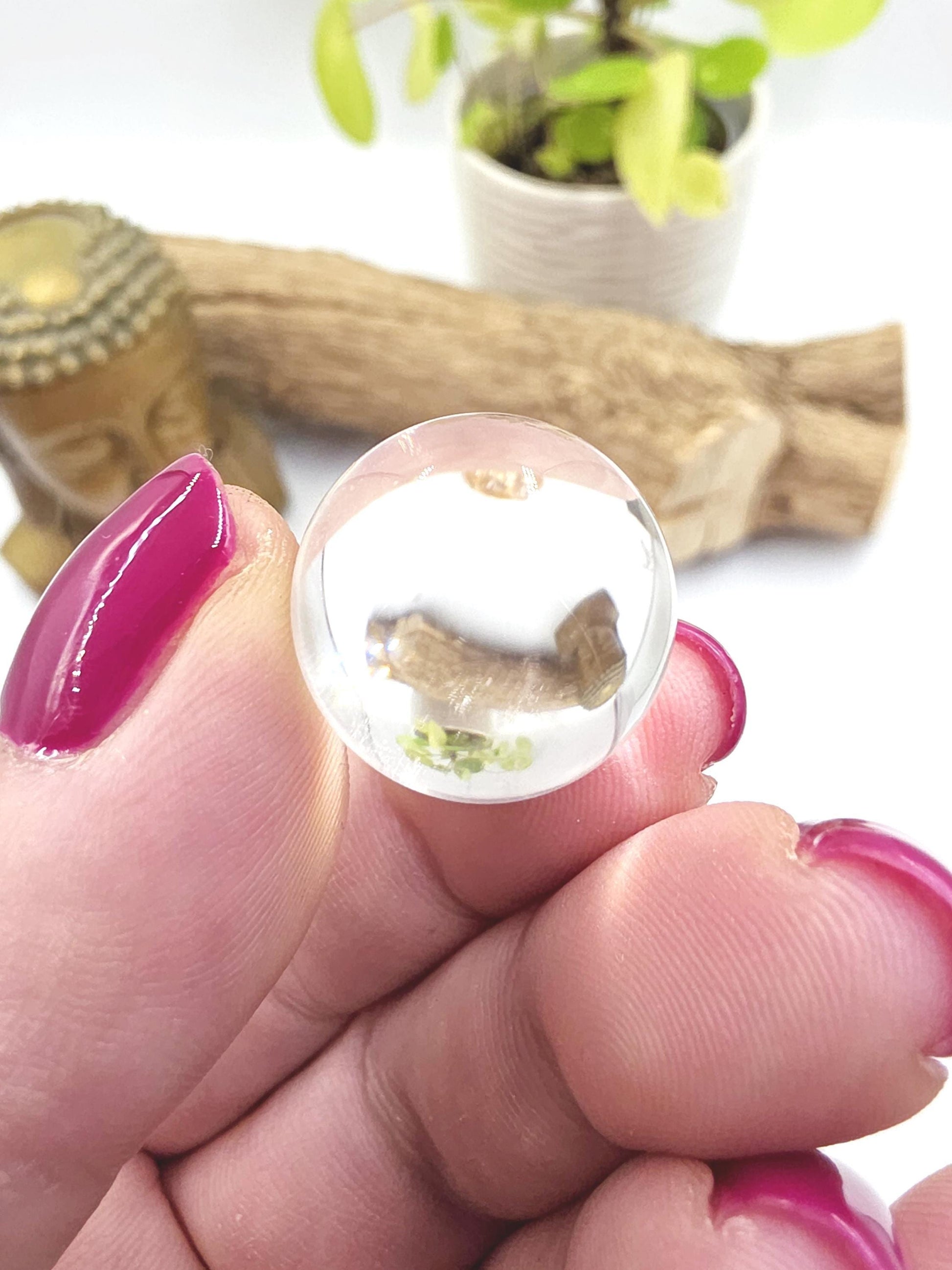 High Grade Clear Quartz Mini Sphere – Clarity, Energy Amplification & Healing Crystal Ball, 19+ mm