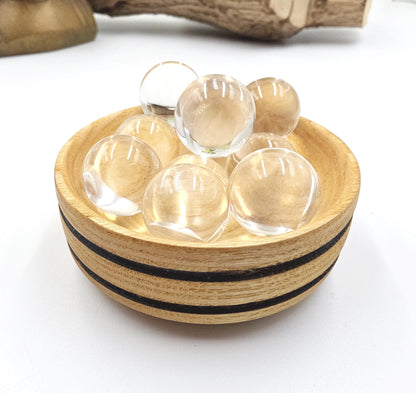 High Grade Clear Quartz Mini Sphere – Clarity, Energy Amplification & Healing Crystal Ball, 19+ mm