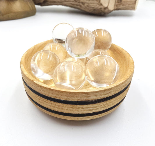 High Grade Clear Quartz Mini Sphere – Clarity, Energy Amplification & Healing Crystal Ball, 19+ mm
