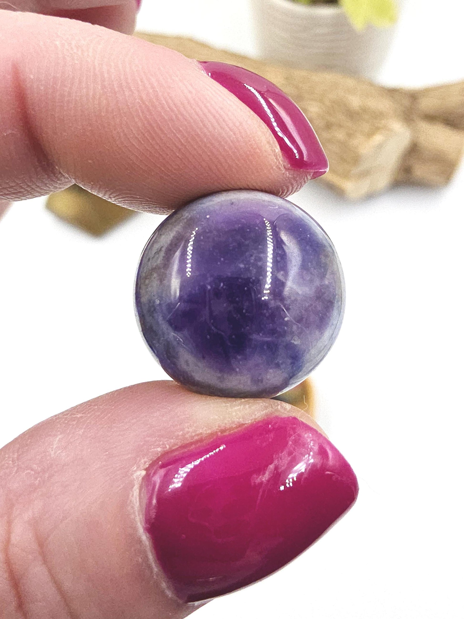 7 Layer Chakra Mini Crystal Sphere – Energy Balance, Healing & Meditation Gemstone, approx 20mm