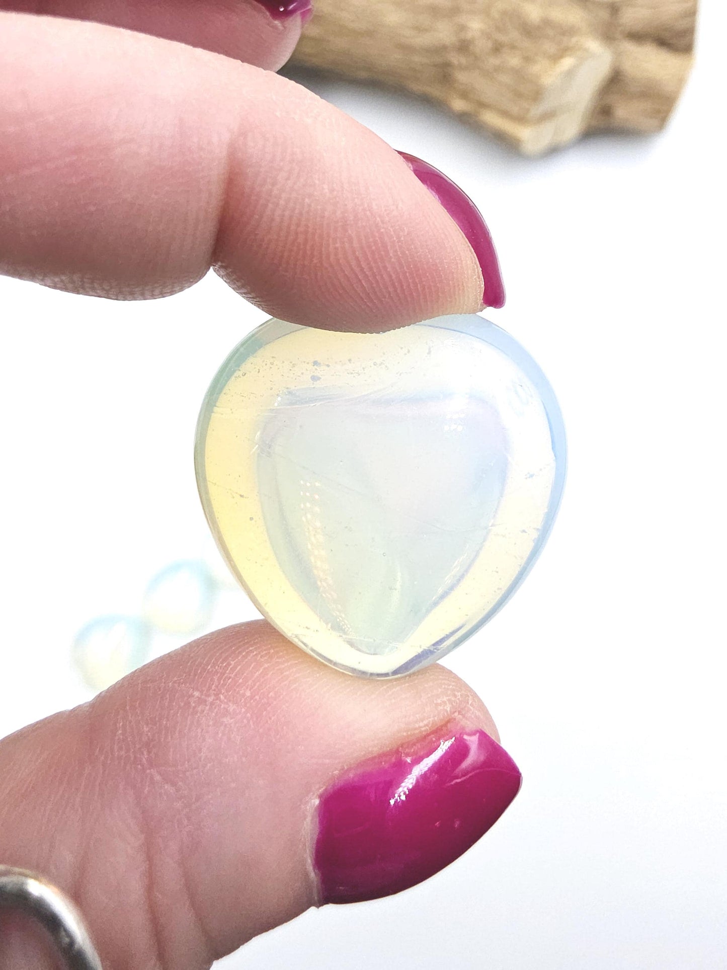 Opalite Crystal Heart – Calm, Emotional Clarity & Uplifting Energy Crystal