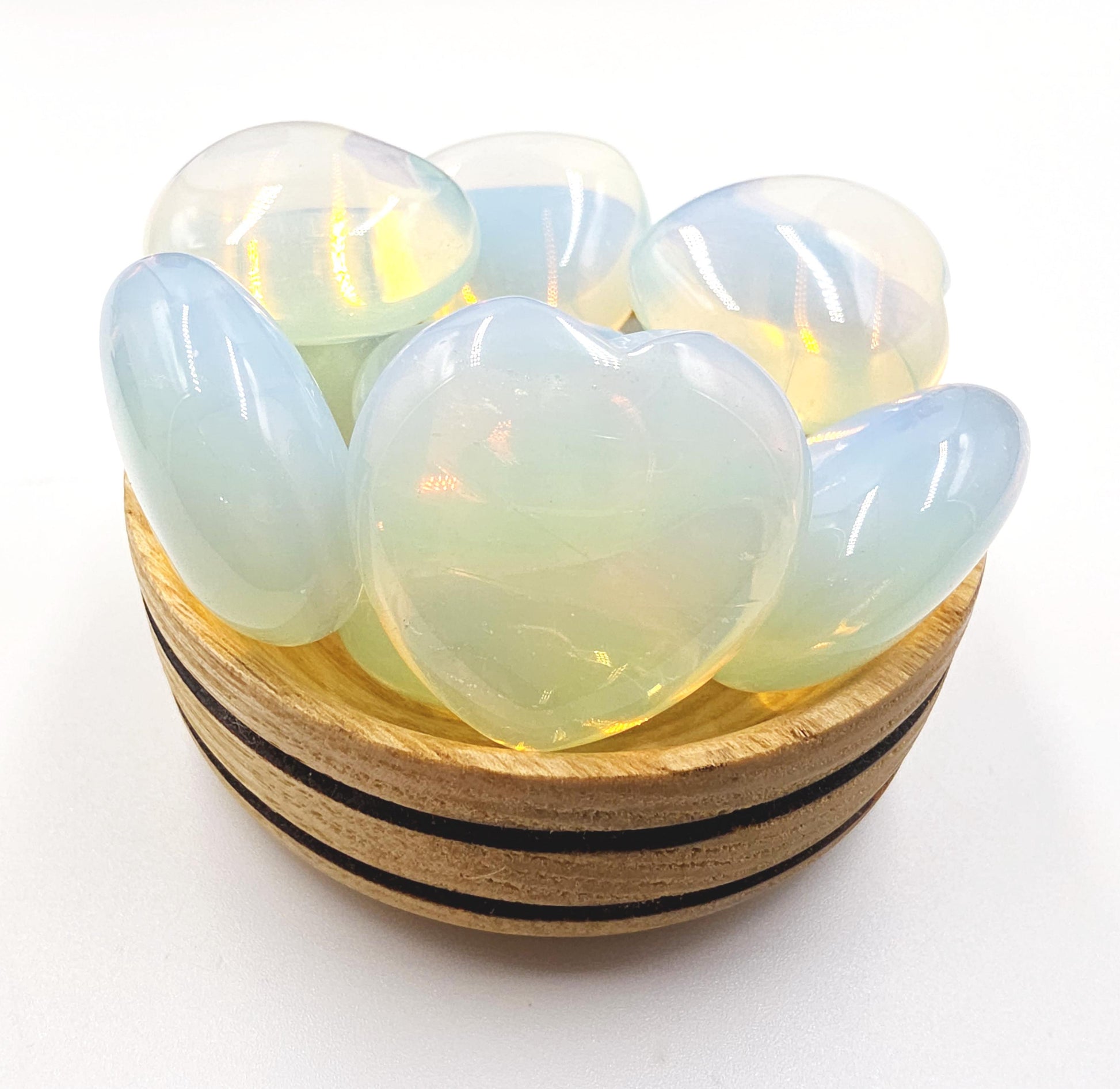 Opalite Crystal Heart – Calm, Emotional Clarity & Uplifting Energy Crystal