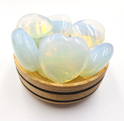Opalite Crystal Heart – Calm, Emotional Clarity & Uplifting Energy Crystal