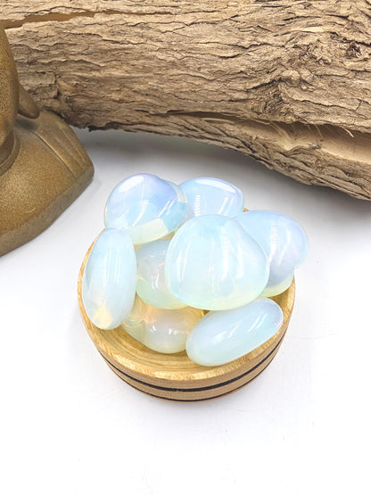 Opalite Crystal Heart – Calm, Emotional Clarity & Uplifting Energy Crystal