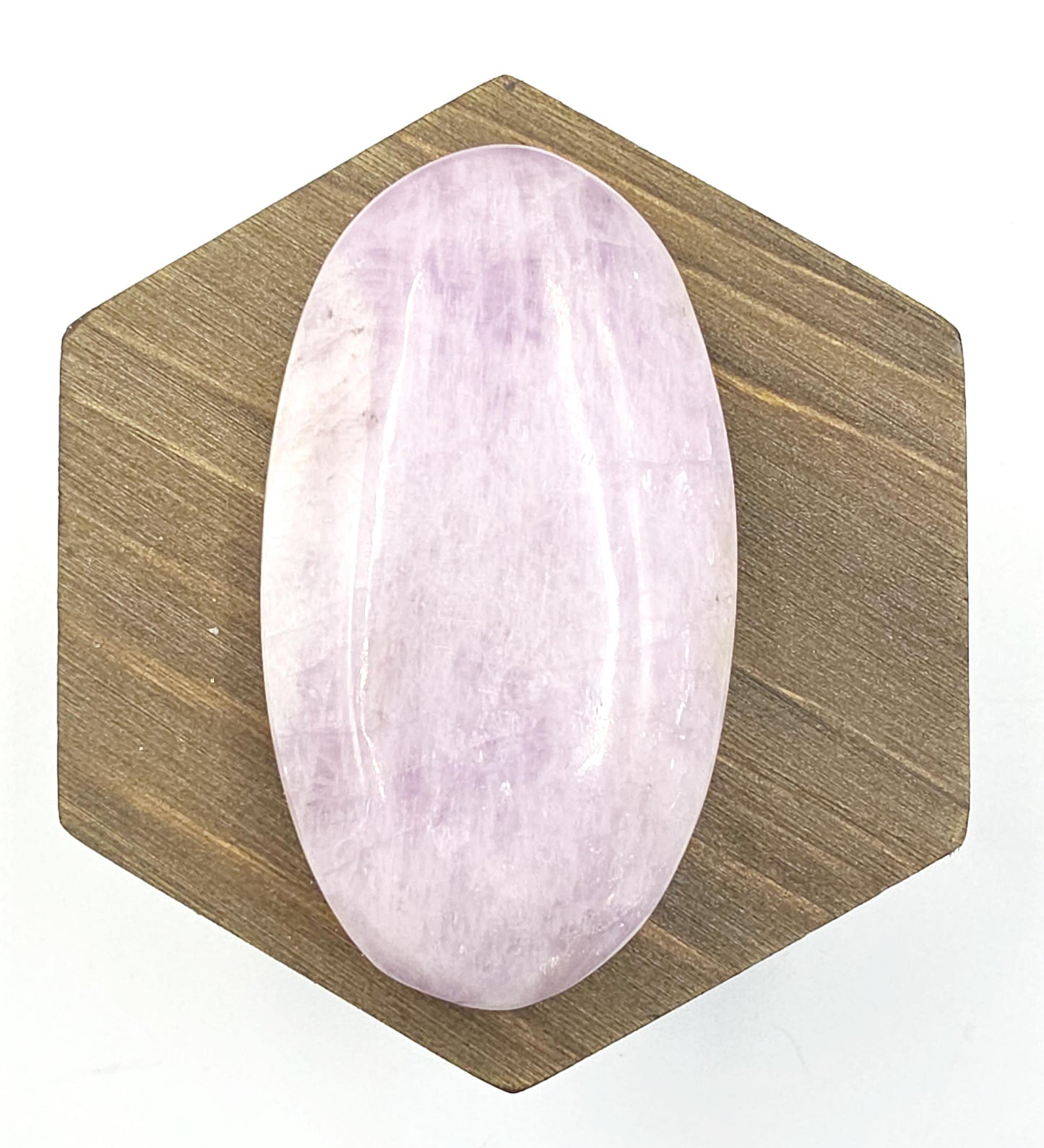 Flashy Kunzite Crystal Palm Stone - Heart Chakra & Emotional Healing Crystal, 110g