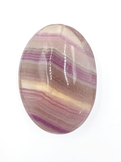 Large High Grade Rainbow Fluorite Palm Stone - Focus and Clarity Healing Crystal - 165g