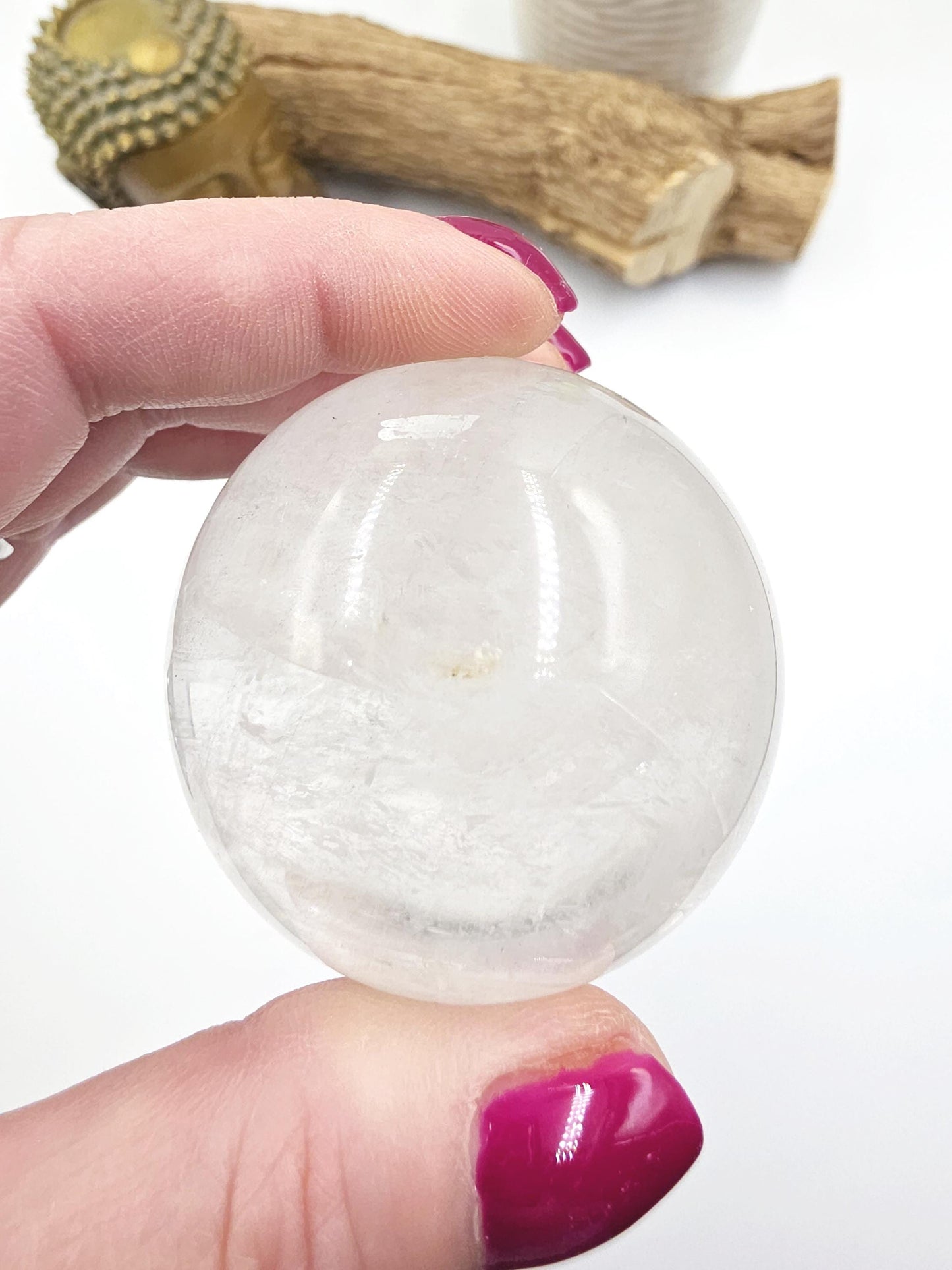 Flashy Optical Calcite Sphere – Clarity, Focus & Energy Amplification Healing Crystal Ball, 53mm