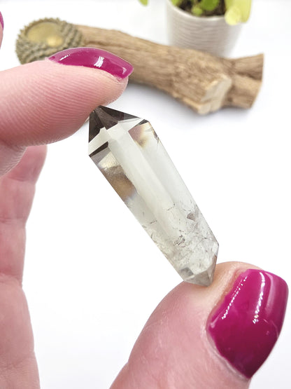 Prasiolite (Green Amethyst) Double Terminated Point – Heart Healing, Clarity & Spiritual Growth Crystal, 9g