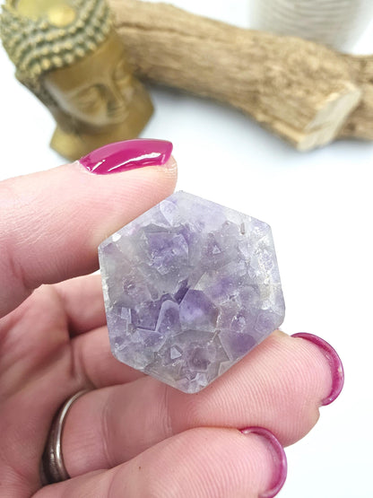 Dream Amethyst Crystal Point (Chevron Amethyst) – Intuition, Protection & Spiritual Clarity Healing Tower, 75g