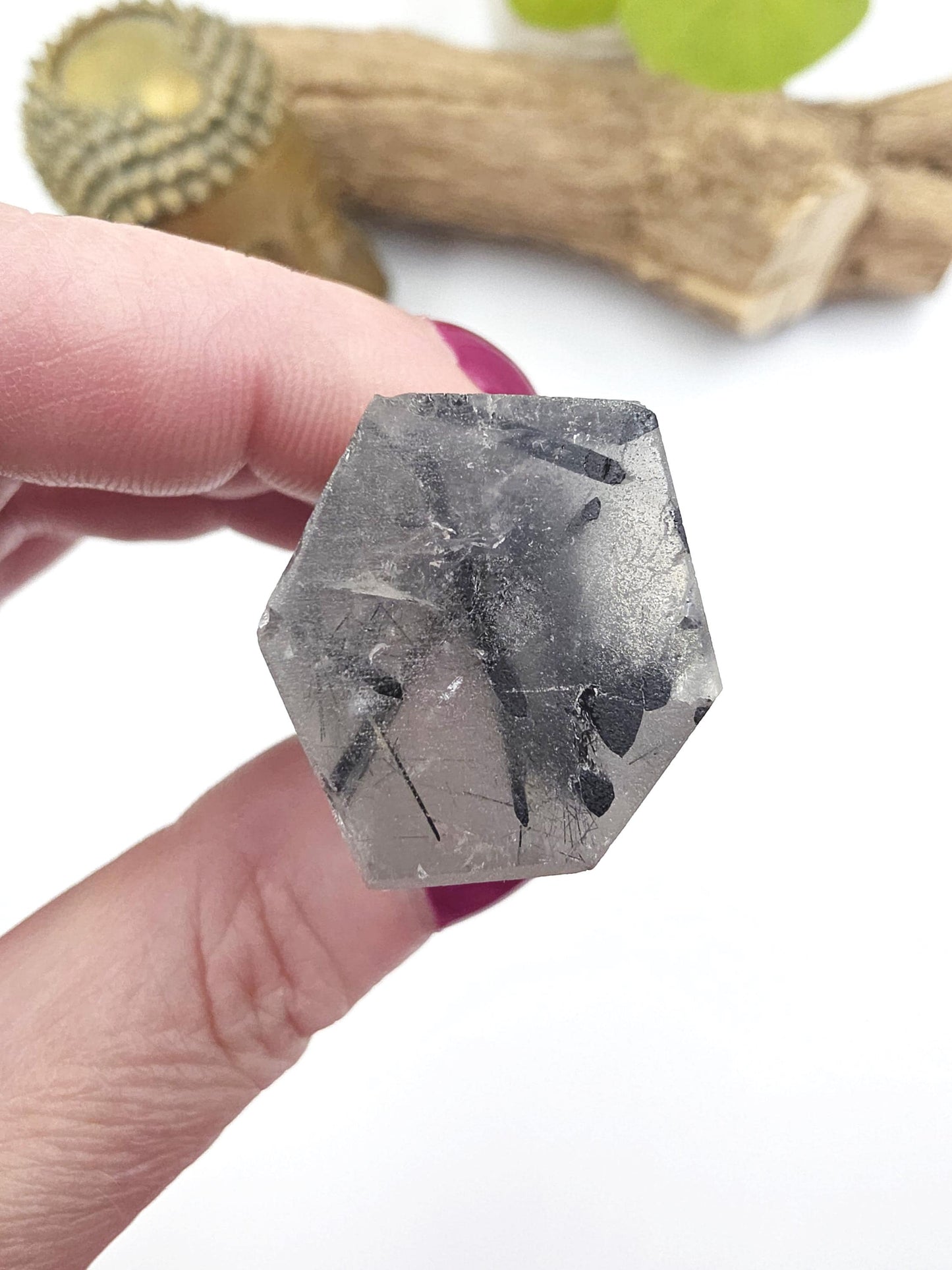 High Grade Tourmaline in Quartz Tower – Protection, Grounding & Energy Cleansing Crystal Point - 60g