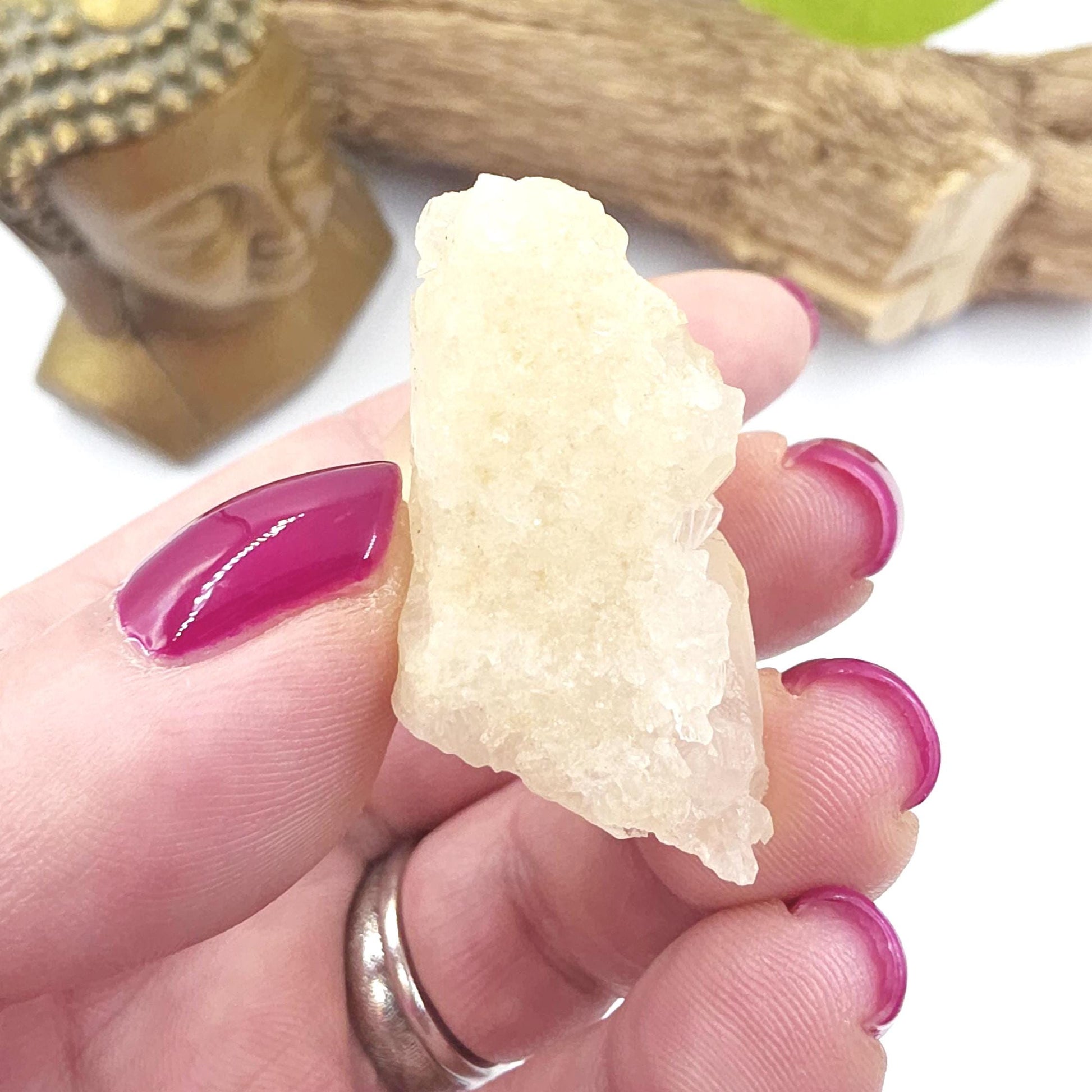 Mini Raw Clear Quartz Cluster – Amplification, Cleansing & High Vibration Healing Crystal, 35g