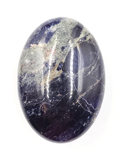 Sodalite Palm Stone – Calm, Mental Clarity & Truth Healing Crystal, 95g