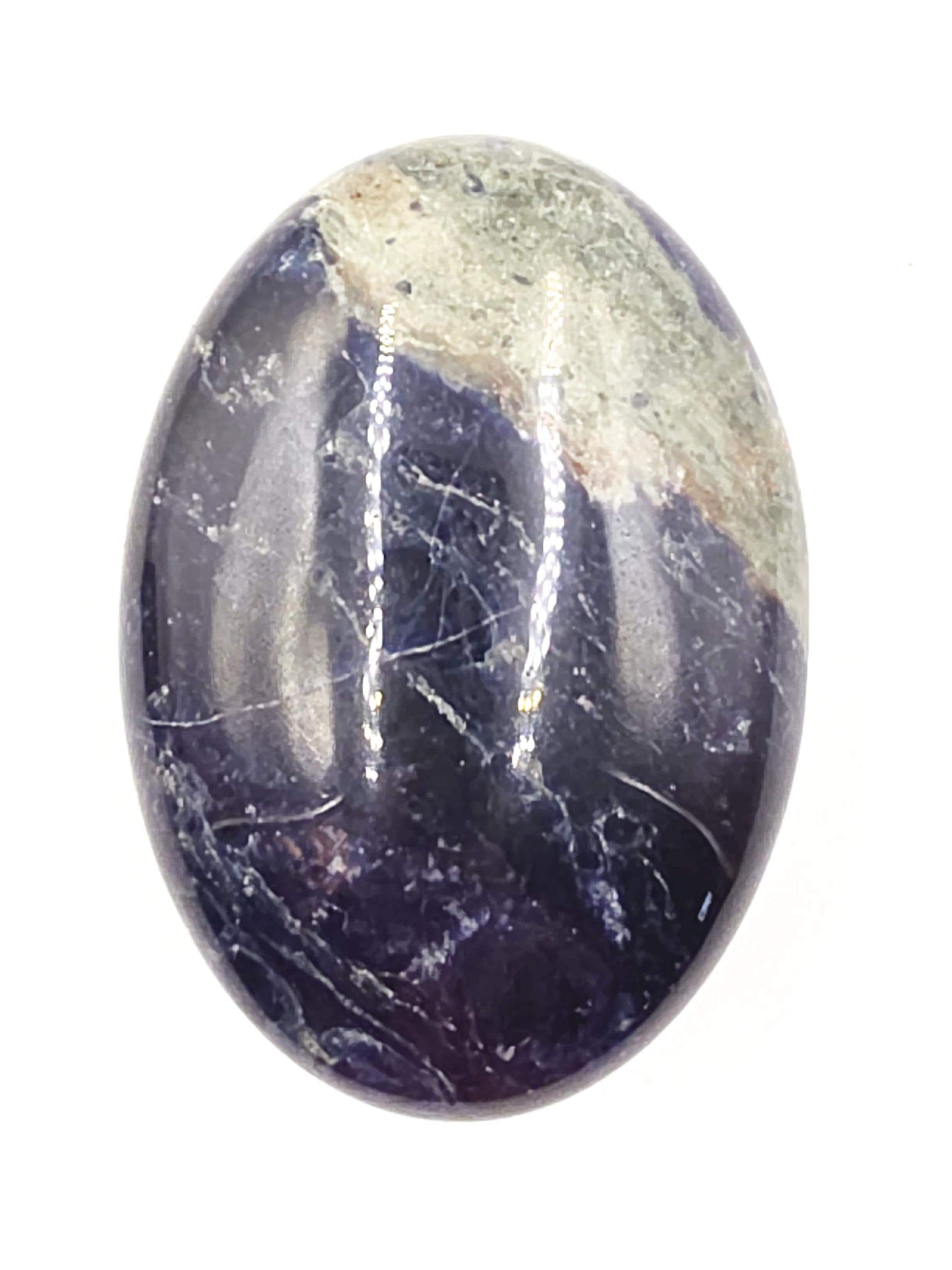 Sodalite Palm Stone – Calm, Mental Clarity & Truth Healing Crystal, 95g