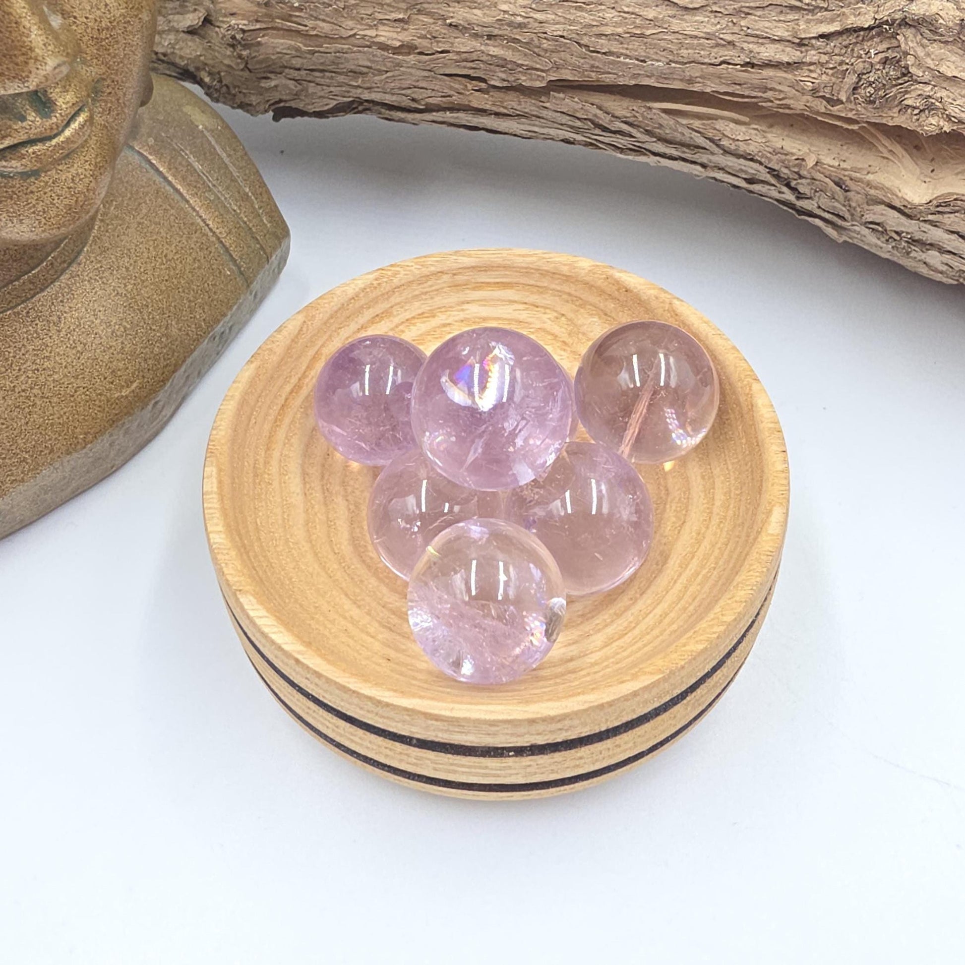 Light Amethyst Mini Sphere – Calm, Intuition & Peaceful Energy Crystal Ball