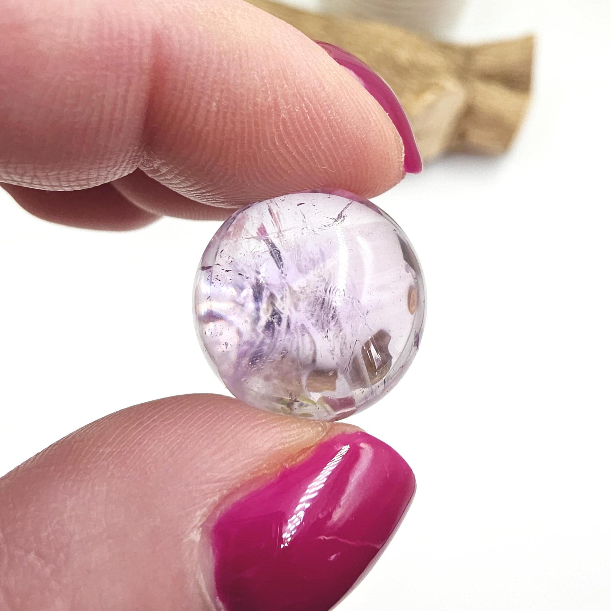 Light Amethyst Mini Sphere – Calm, Intuition & Peaceful Energy Crystal Ball