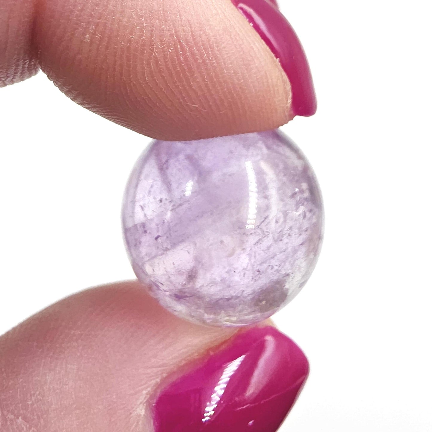 Light Amethyst Mini Sphere – Calm, Intuition & Peaceful Energy Crystal Ball