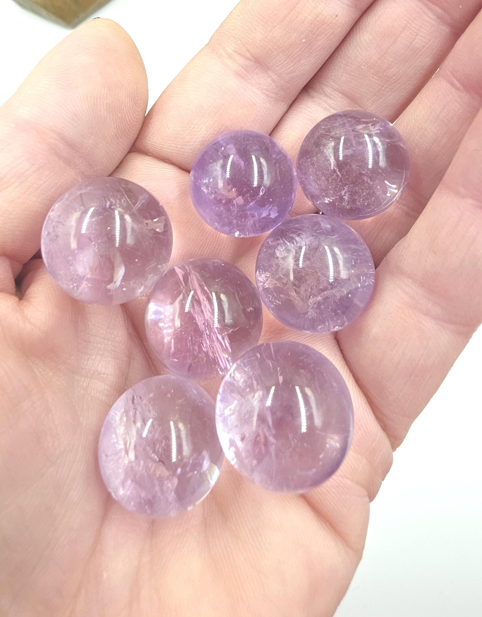 Light Amethyst Mini Sphere – Calm, Intuition & Peaceful Energy Crystal Ball
