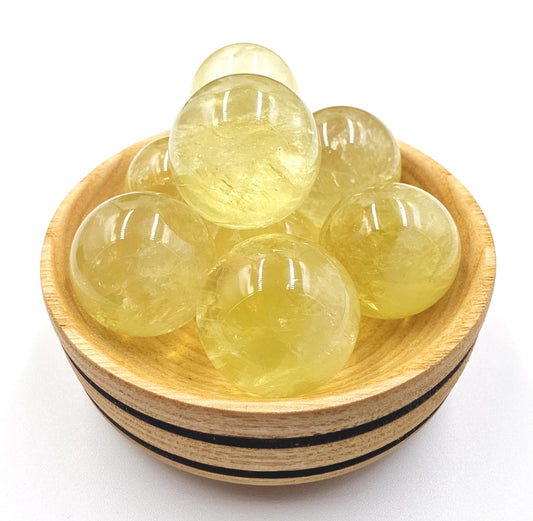 Citrine Mini Sphere – Joy, Abundance & Positive Energy Crystal Ball