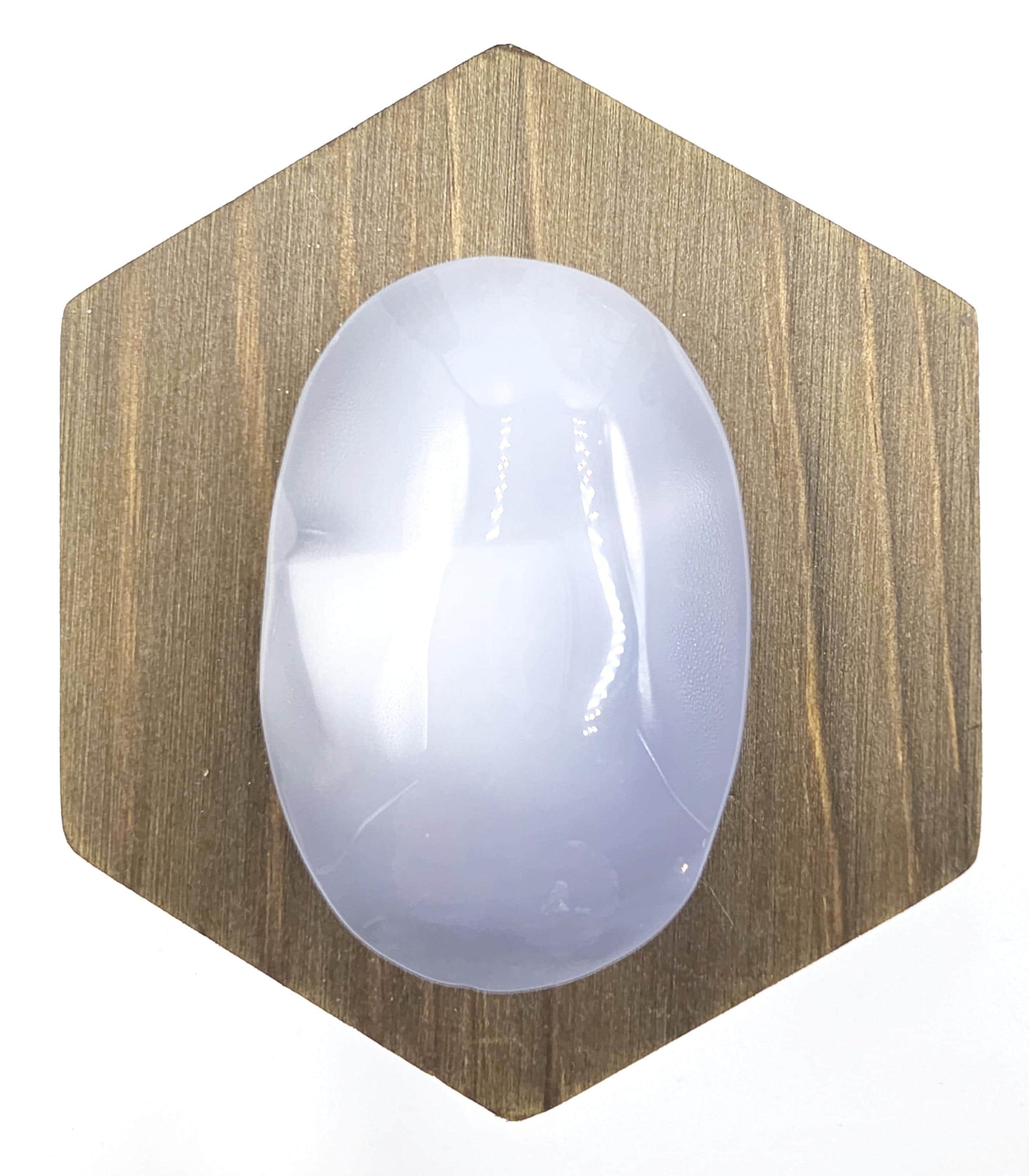 Blue Chalcedony Palm Stone – Calm, Communication & Gentle Emotional Healing Crystal, 55g