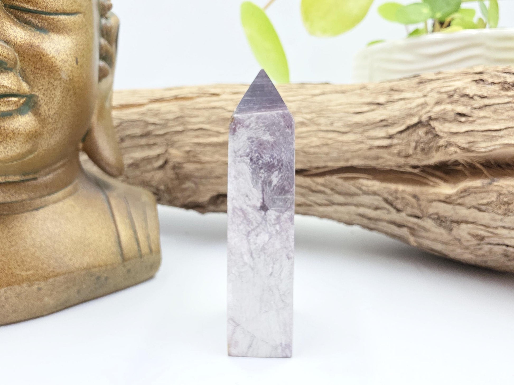 Flashy Purple Mica Point – Calming, Anxiety Relief & Spiritual Healing Crystal Tower - 80g