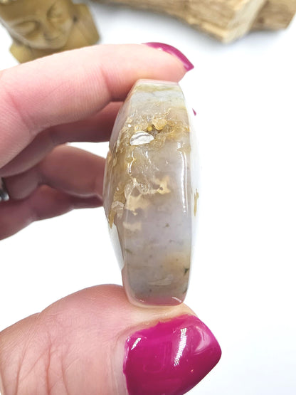 Orbicular Ocean Jasper Palm - Joy & Renewal Healing Crystal, 85g