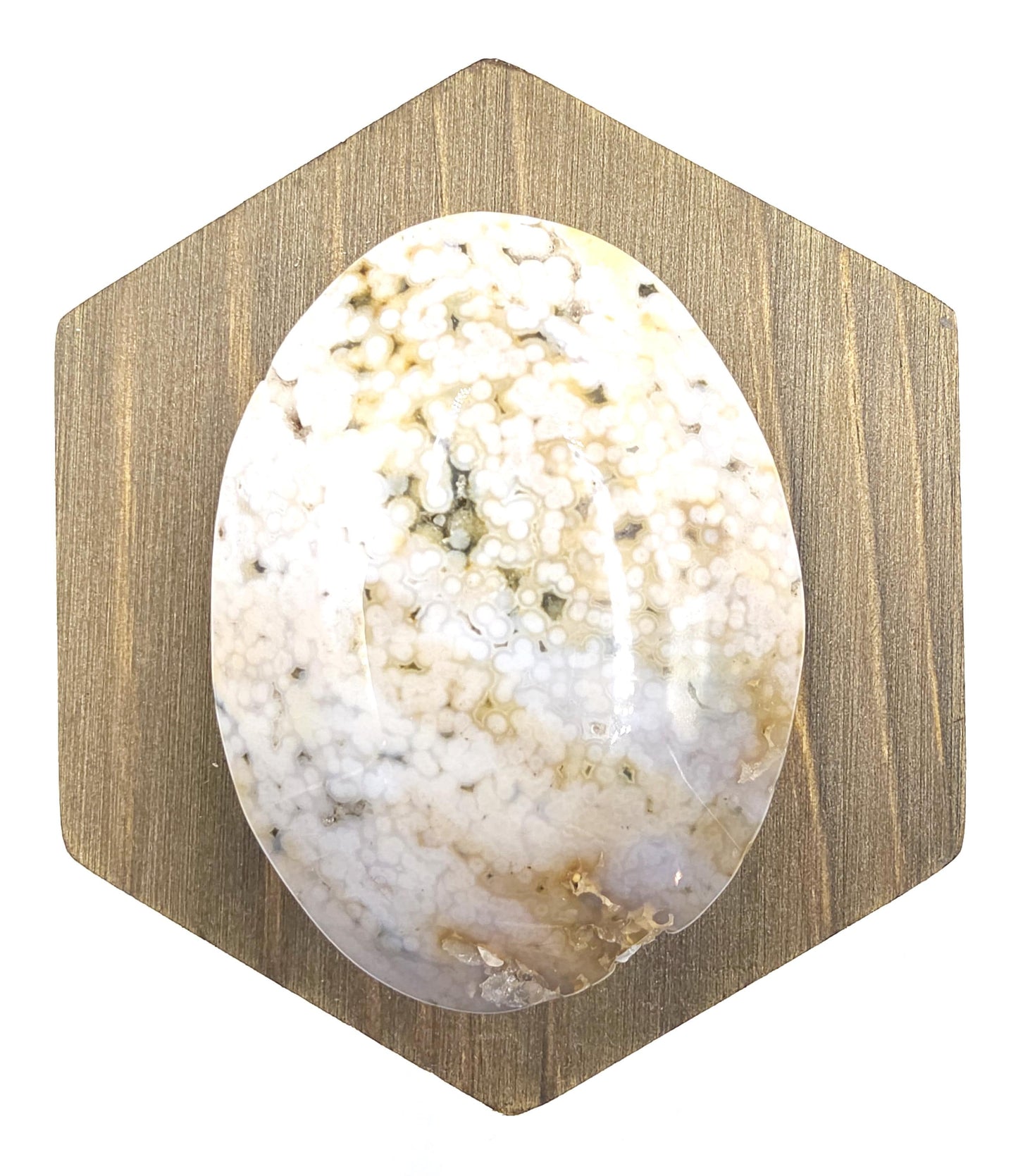 Orbicular Ocean Jasper Palm - Joy & Renewal Healing Crystal, 85g