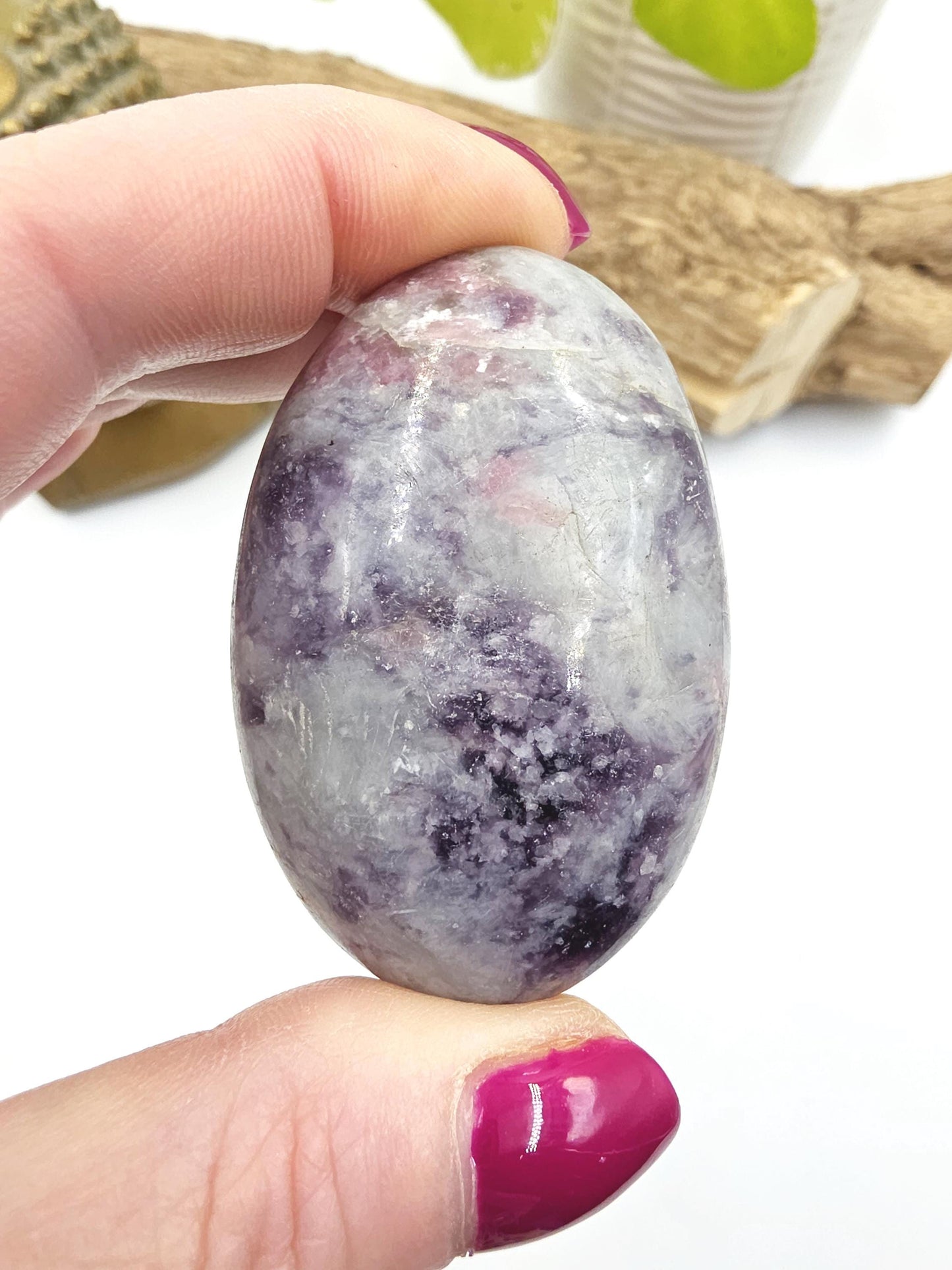 Unicorn Stone Palm Stone (Pegmatite) – Calm, Comfort & Emotional Healing Crystal, 85g