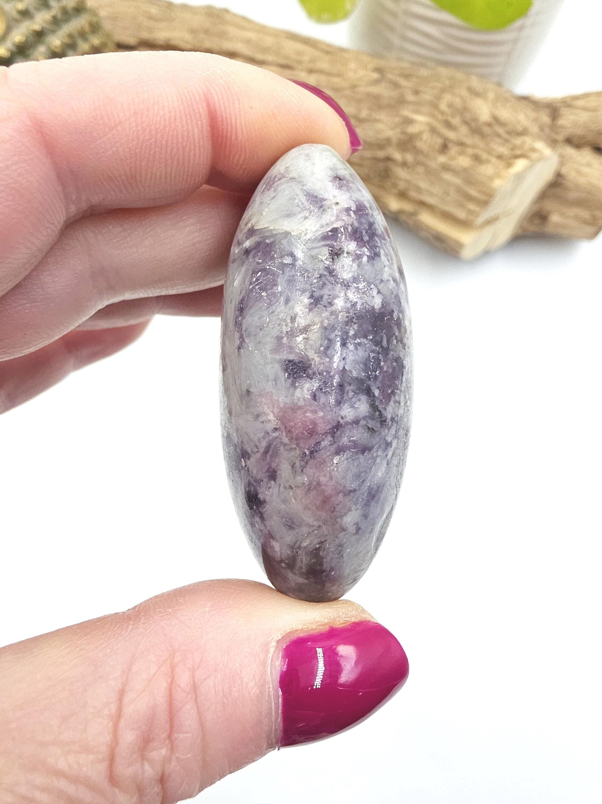 Unicorn Stone Palm Stone (Pegmatite) – Calm, Comfort & Emotional Healing Crystal, 85g