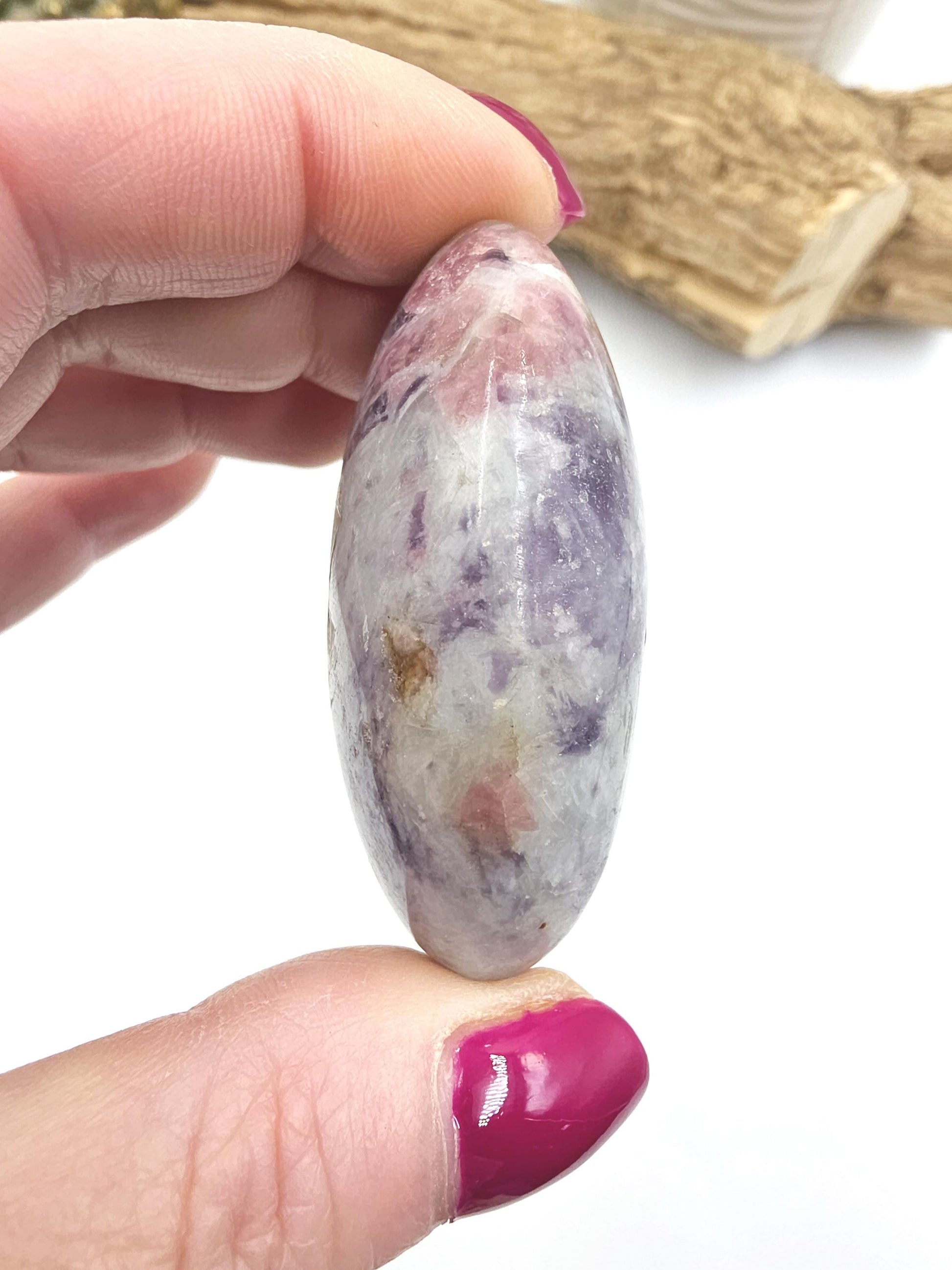 Unicorn Stone Palm Stone (Pegmatite) – Calm, Comfort & Emotional Healing Crystal, 85g