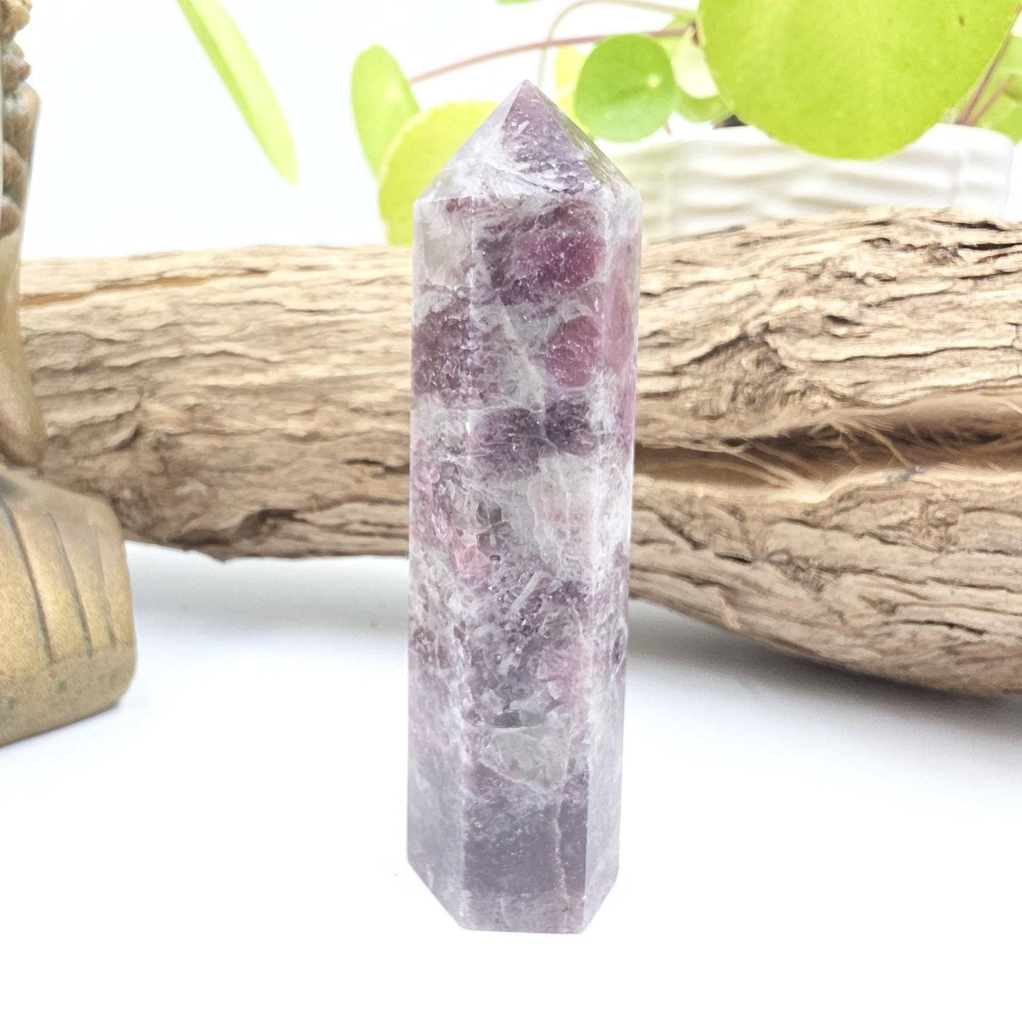 Plum Tourmaline Tower (Rubellite) - Emotional Healing & Spiritual Growth Crystal Point - 90g