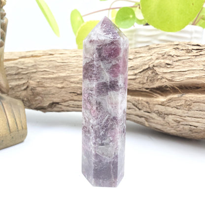 Plum Tourmaline Tower (Rubellite) - Emotional Healing & Spiritual Growth Crystal Point - 90g