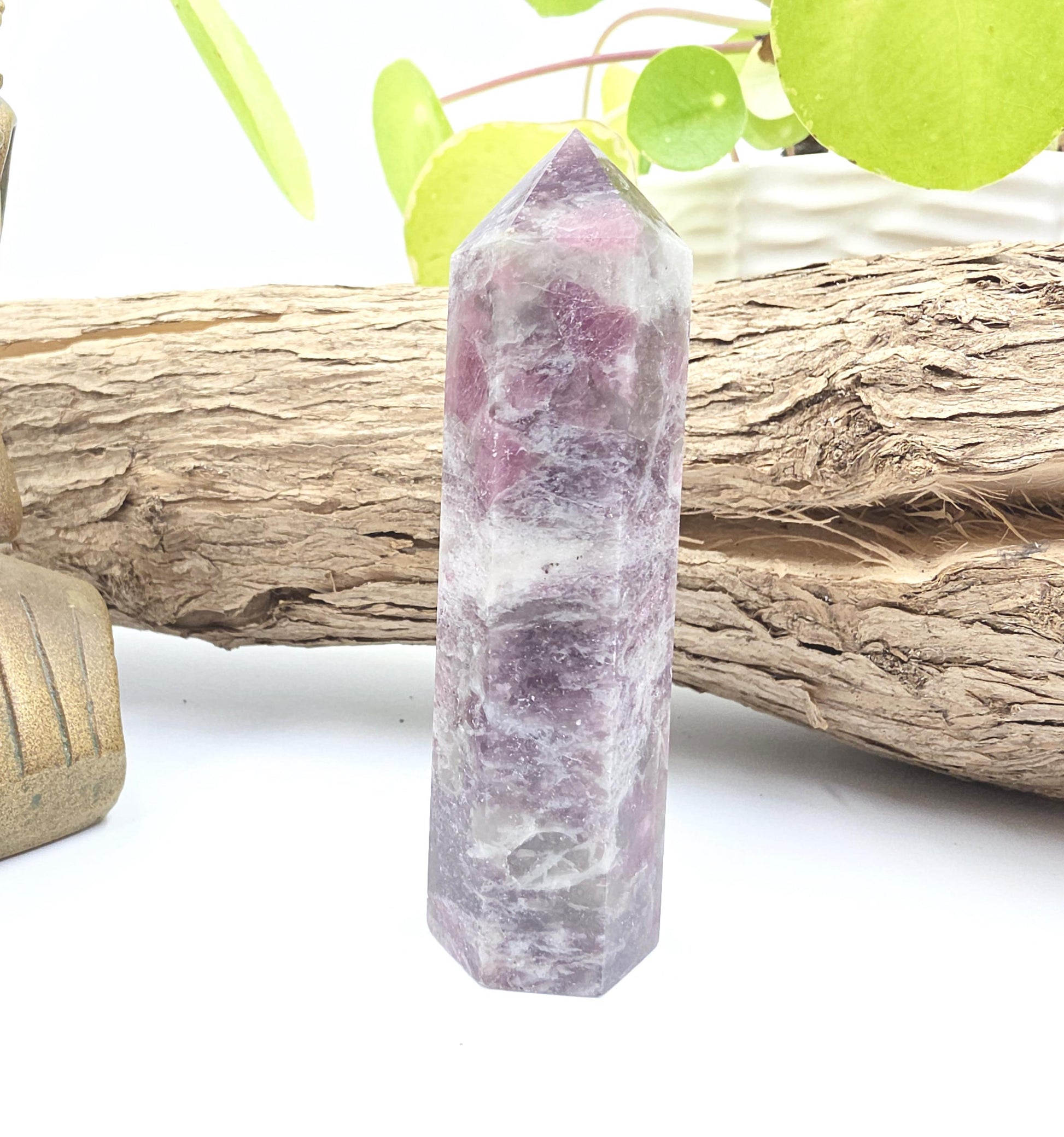 Plum Tourmaline Tower (Rubellite) - Emotional Healing & Spiritual Growth Crystal Point - 90g
