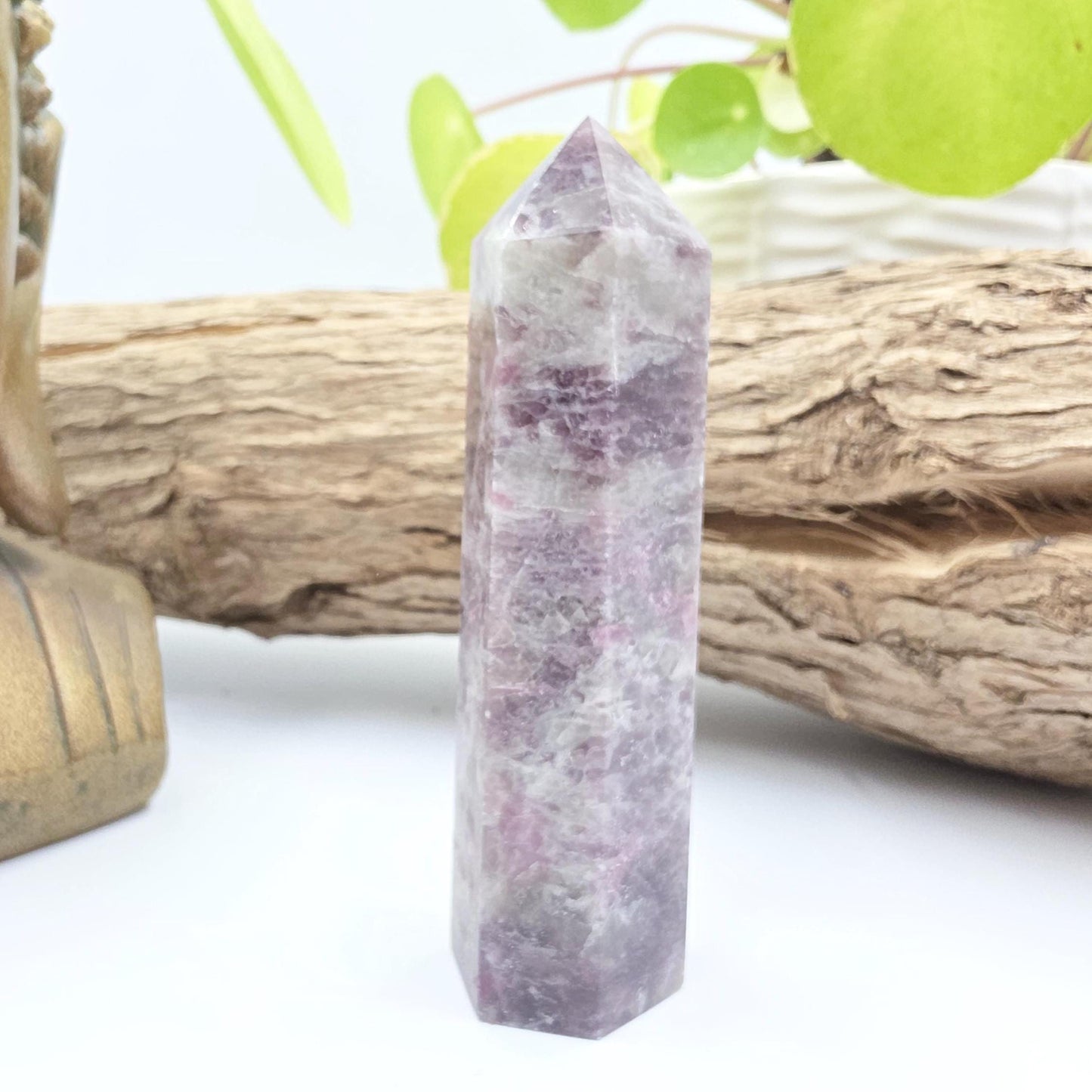 Plum Tourmaline Tower (Rubellite) - Emotional Healing & Spiritual Growth Crystal Point - 90g
