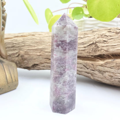 Plum Tourmaline Tower (Rubellite) - Emotional Healing & Spiritual Growth Crystal Point - 90g