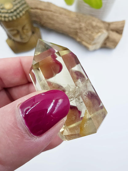 Citrine Point with Golden Healer – Abundance, Healing & High Vibration Manifestation Crystal Tower, 60g
