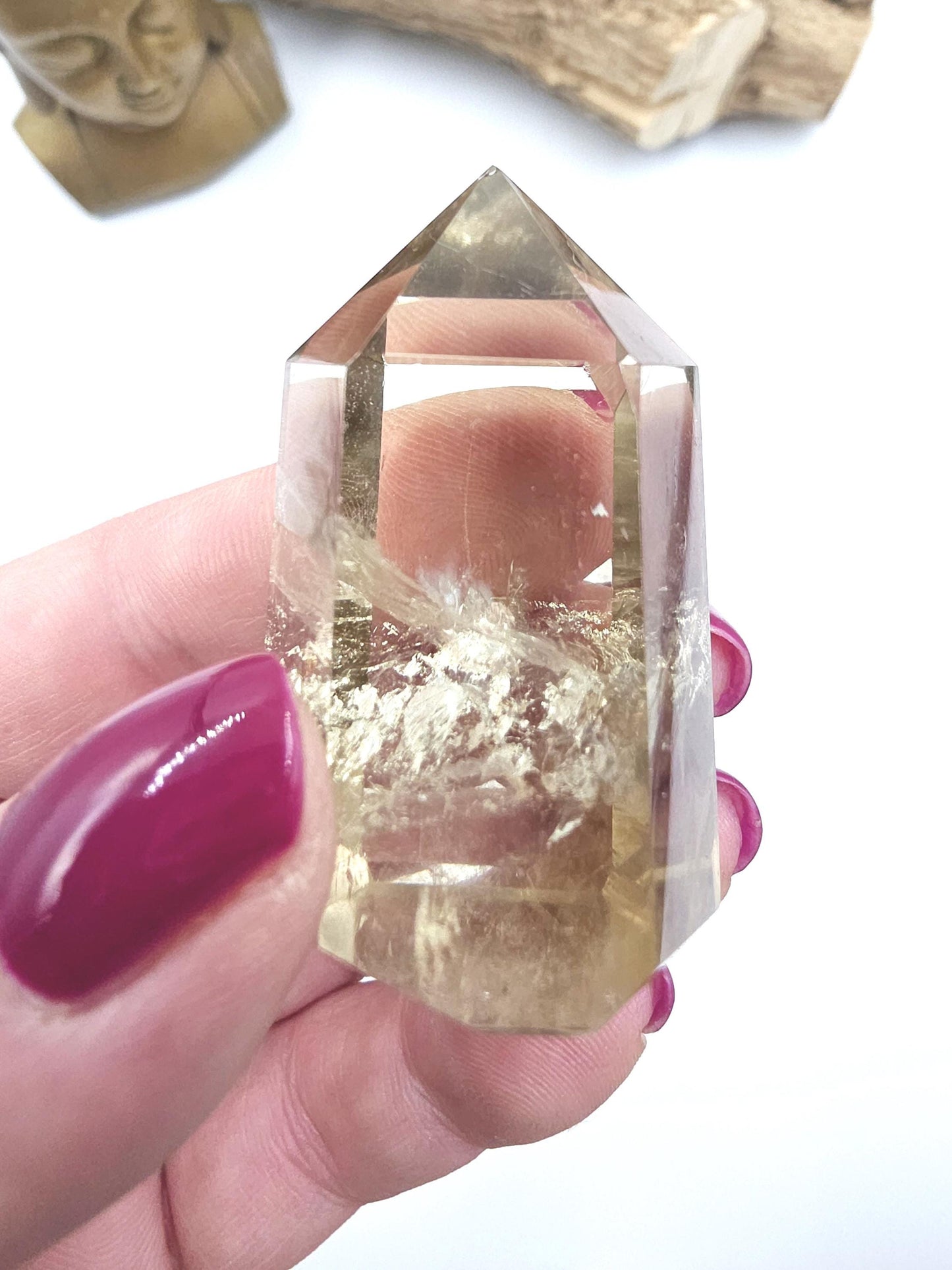 Citrine Point with Golden Healer – Abundance, Healing & High Vibration Manifestation Crystal Tower, 60g