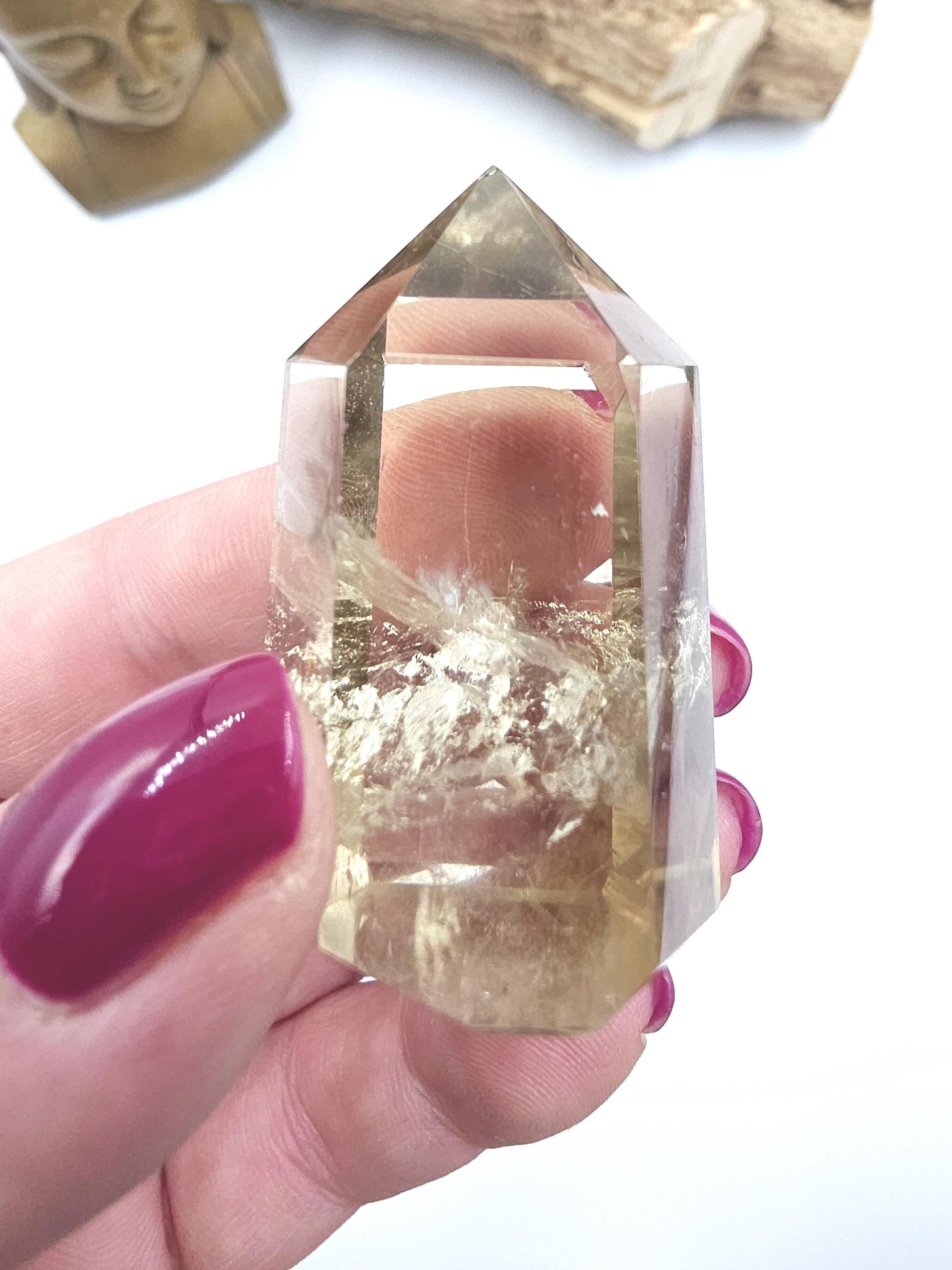 Citrine Point with Golden Healer – Abundance, Healing & High Vibration Manifestation Crystal Tower, 60g