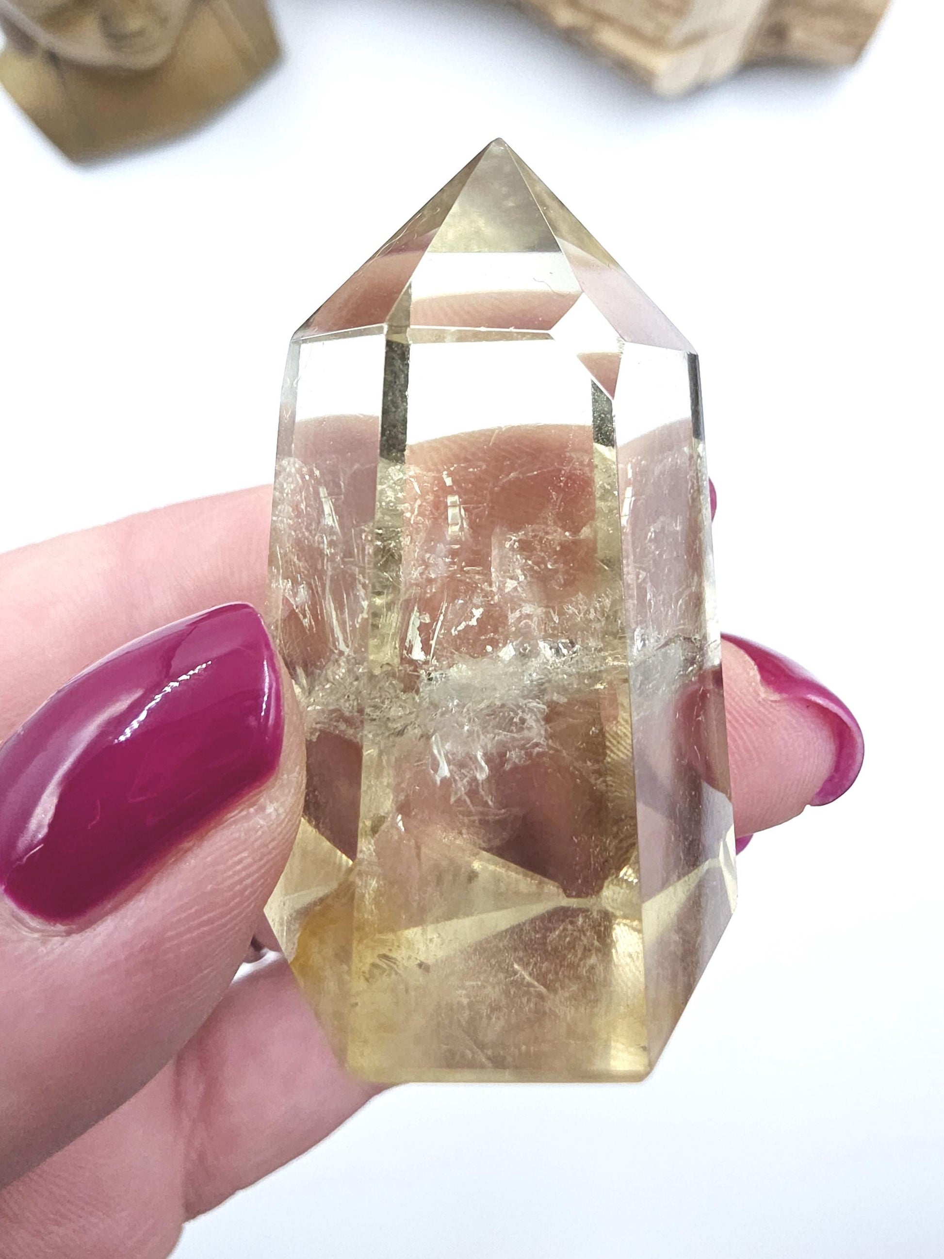 Citrine Point with Golden Healer – Abundance, Healing & High Vibration Manifestation Crystal Tower, 60g