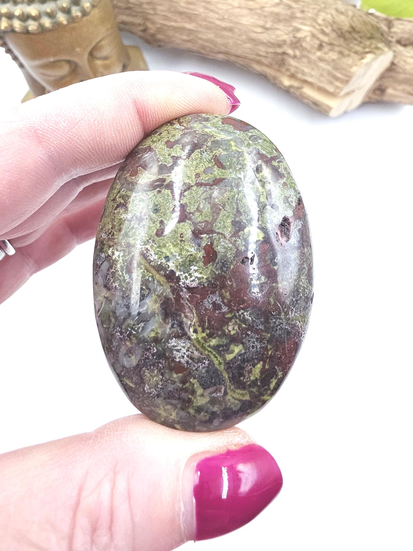 Dragon's Blood Palm Stone - Courage & Vitality Healing Crystal, 115g