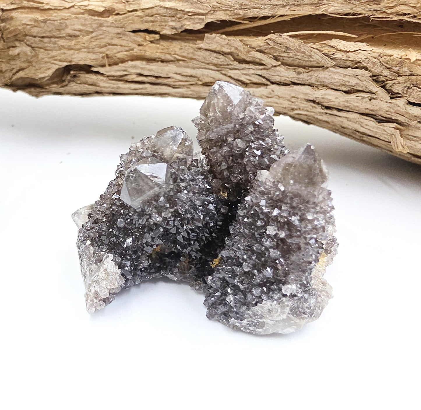 Rare Black Spirit Quartz Cluster - Protective & Spiritual Growth Crystal - 65g