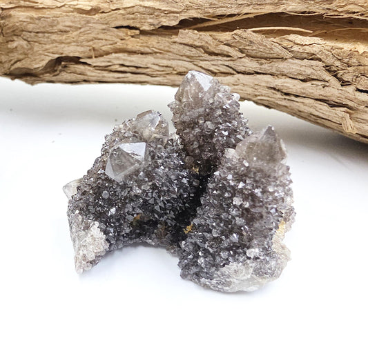 Rare Black Spirit Quartz Cluster - Protective & Spiritual Growth Crystal - 65g