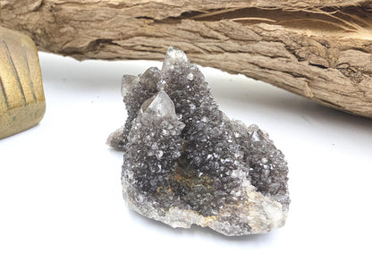 Rare Black Spirit Quartz Cluster - Protective & Spiritual Growth Crystal - 65g