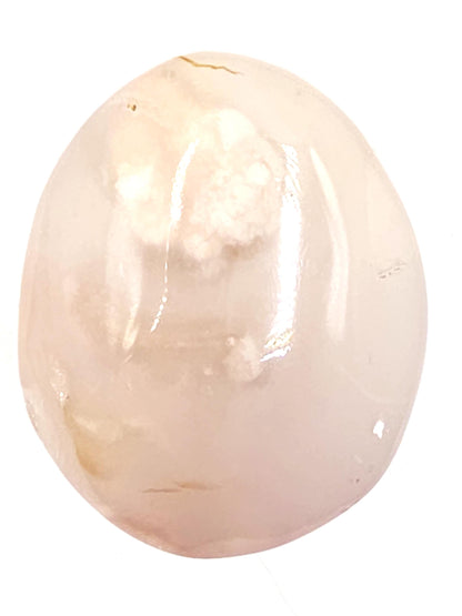Flower Agate (Sakura) Palm Stone - Growth, Creativity & Emotional Healing Crystal - 85g